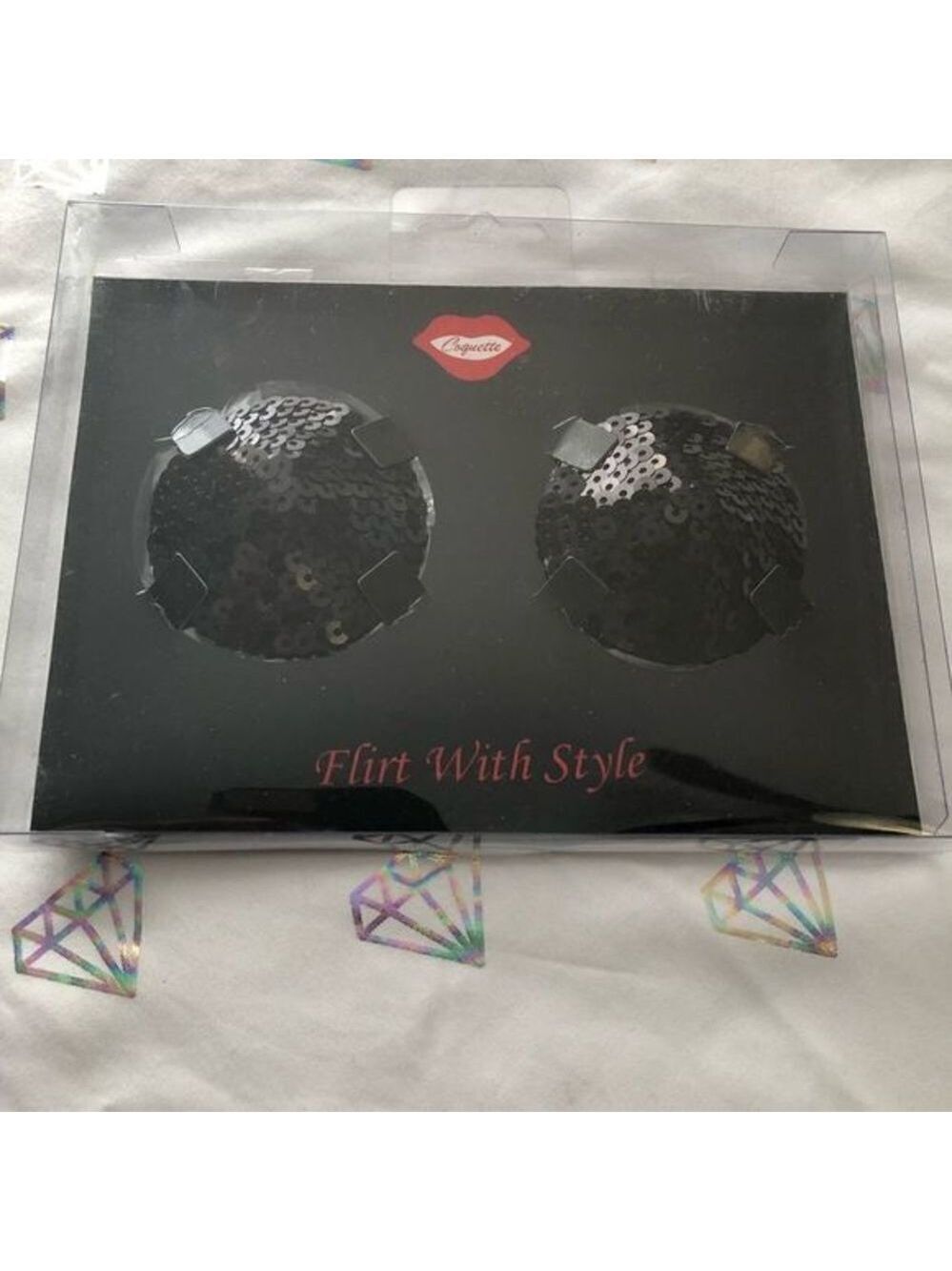COQUETTE NWT black sequin coverups